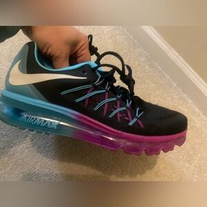 Women's Black and Purple Nike air max Athletic Shoes size 9.5